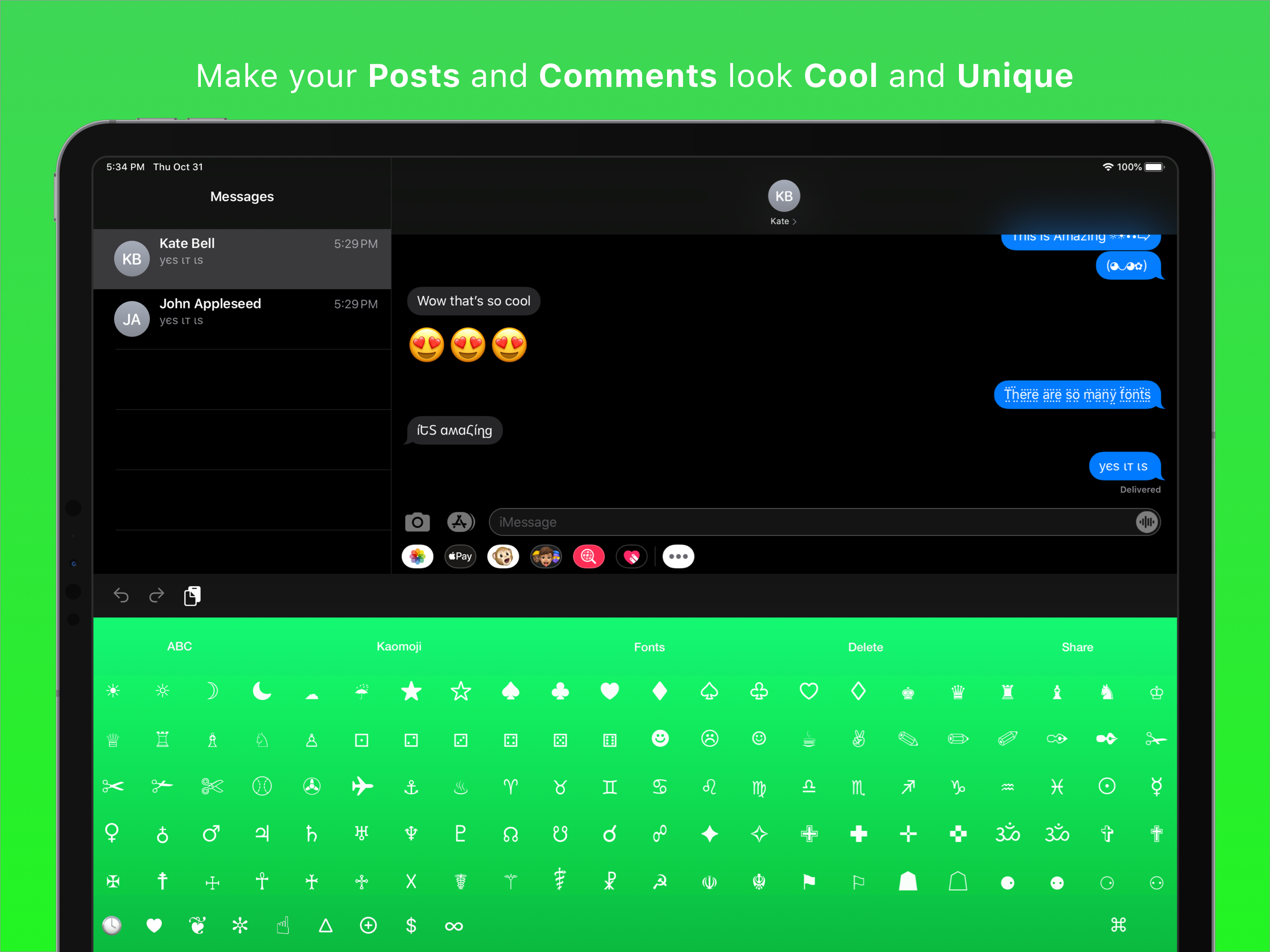 Cool Symbols Keyboard & Fonts