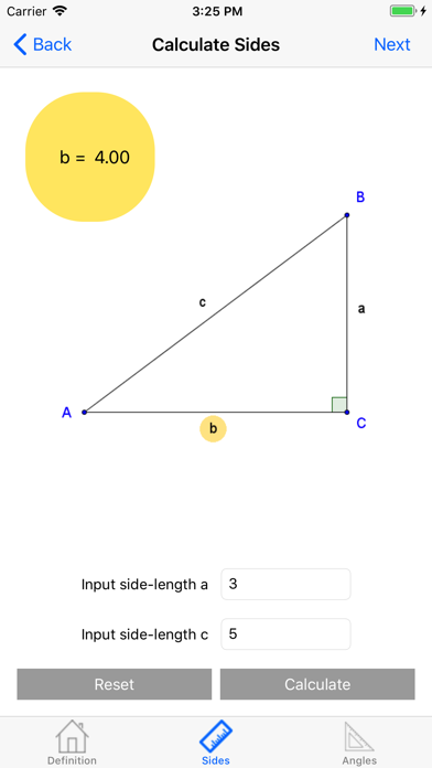 Trigonometry calc Screenshot