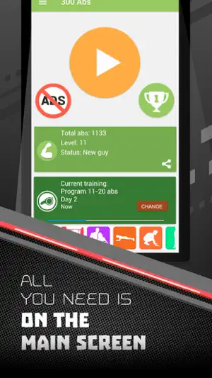 300 Abs workout Be Stronger screenshot 4