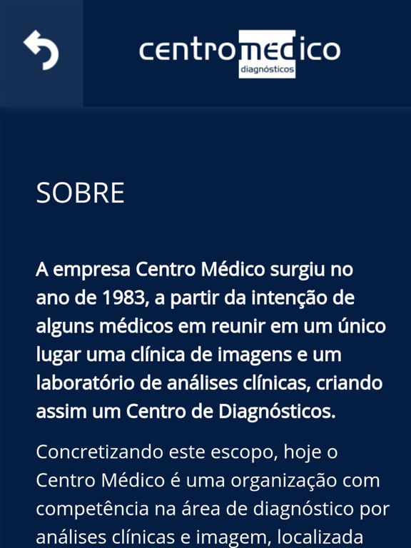 Centro Médico Sorocaba iPad screenshot 2 - Medical app