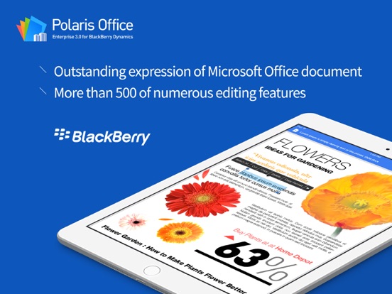 POLARIS Office for BlackBerry iPad app afbeelding 1