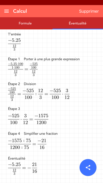 Screenshot #3 pour Simplifier les Fractions PRO