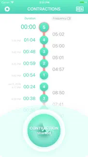 contraction timer & counter 9m iphone screenshot 3