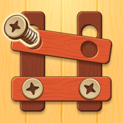 Screw Puzzle: Wood Nut & Bolt