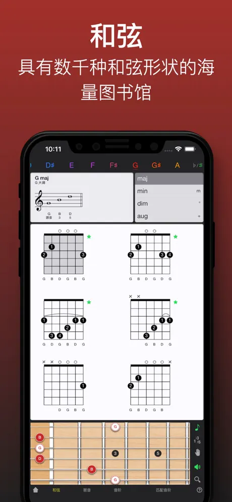 吉他调音器 吉他谱 :: Guitar Gravitas