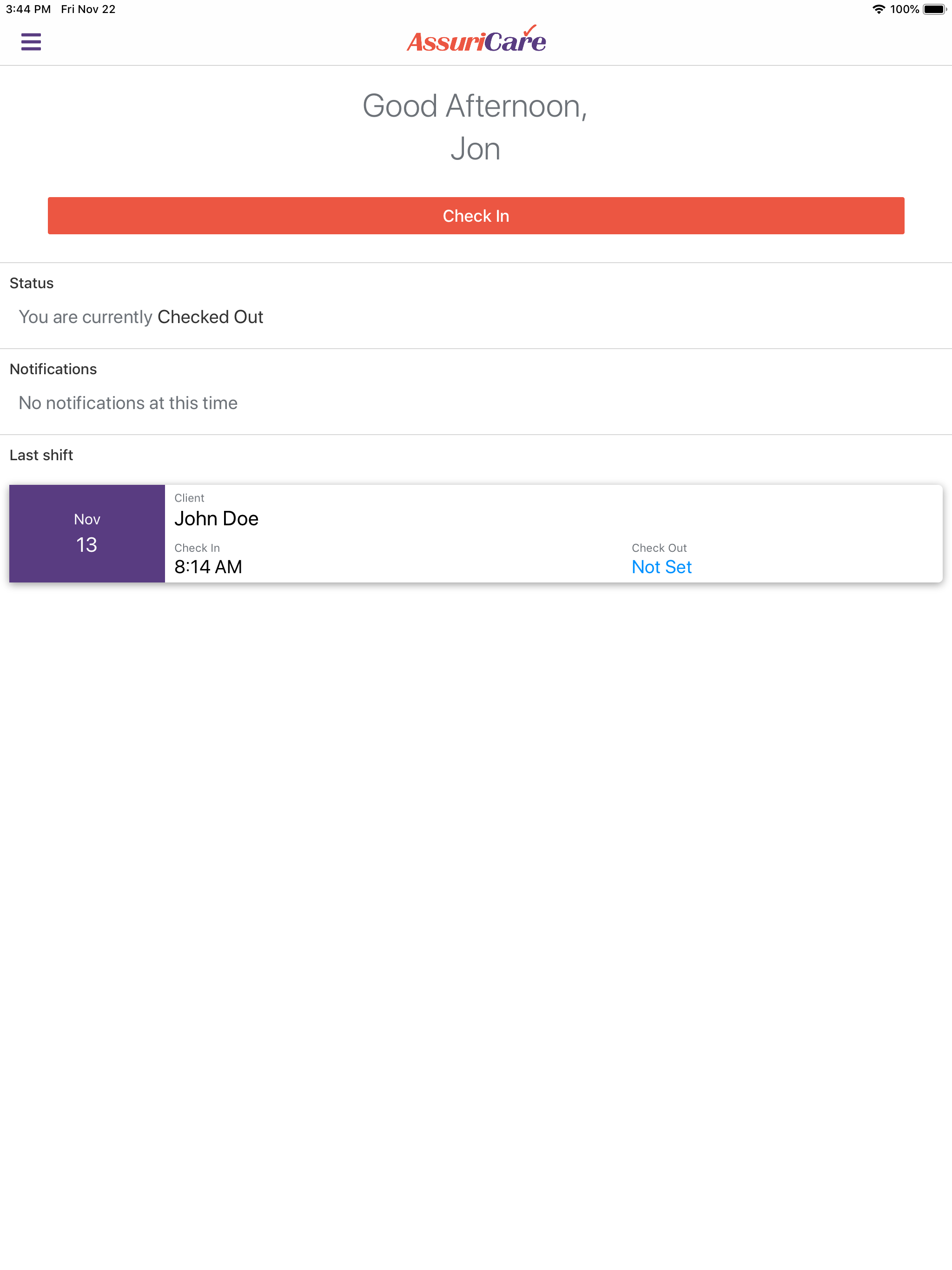 AssuriCare Caregiver screenshot 9