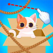 Purrfect Cut: Rope Rescue Game