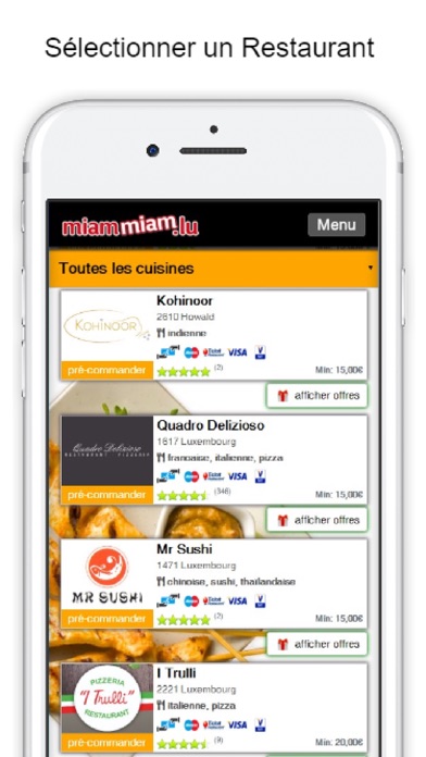 Screenshot #3 pour MiamMiam.lu