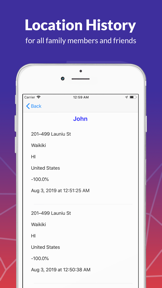 OneLocator: GPS family safety screenshot