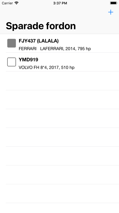 Screenshot #1 pour Fordonsdata