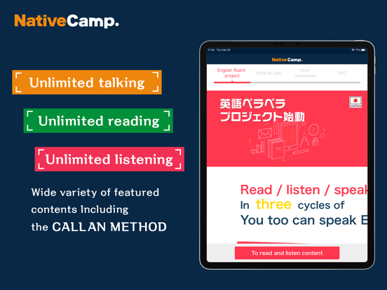 Native Camp iPad screenshot 5 - Education app