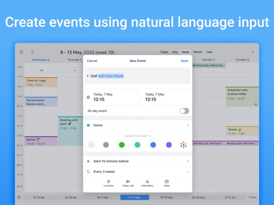 Calendars: Plannen en Kalender iPad app afbeelding 7