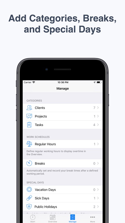 Work Hours Tracker - atWork screenshot-3