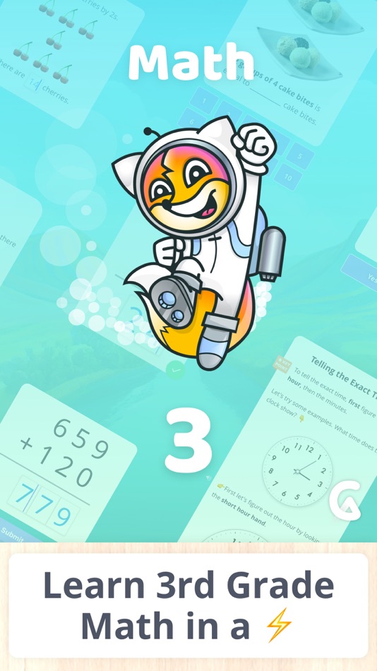 #1. Learn Math 3rd Grade (iOS) Podle: Class Ace LLC