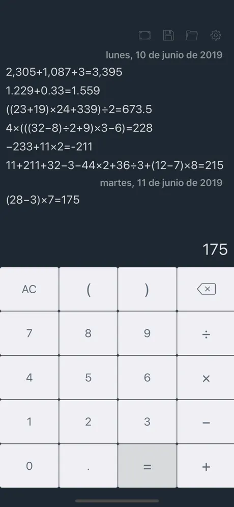 Calculadora - Con Historial