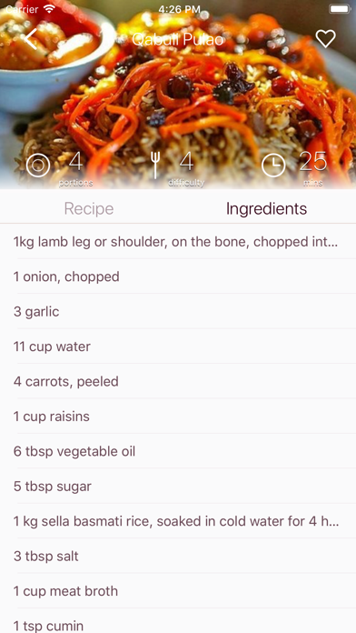 Screenshot #3 pour Afghan Cuisine