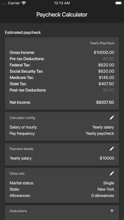 Paycheck Calculator (US)