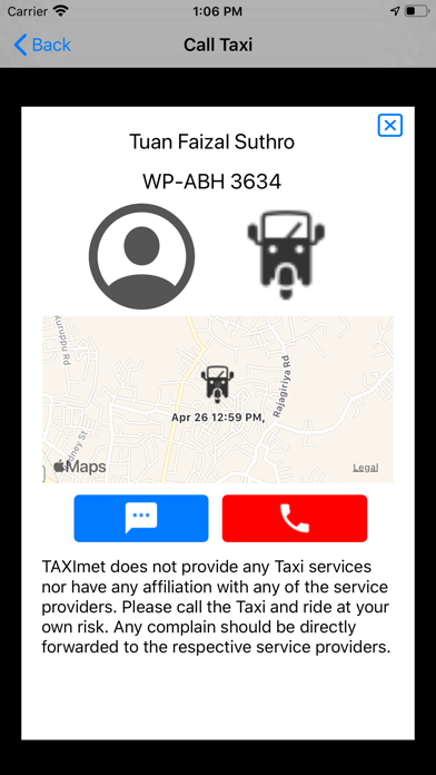 TAXImet - Taxi Caller Screenshot