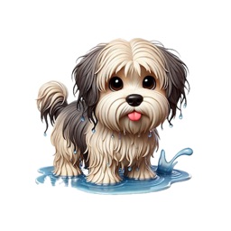 Wet Havanese Stickers