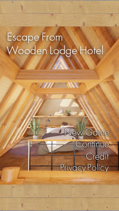 Wooden Lodge Hotel Escape Game app screenshot