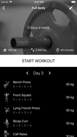 Barbell Workout at Home & Gym screenshot 1