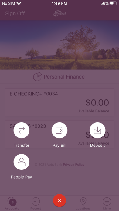 AbbyBank Personal Screenshot