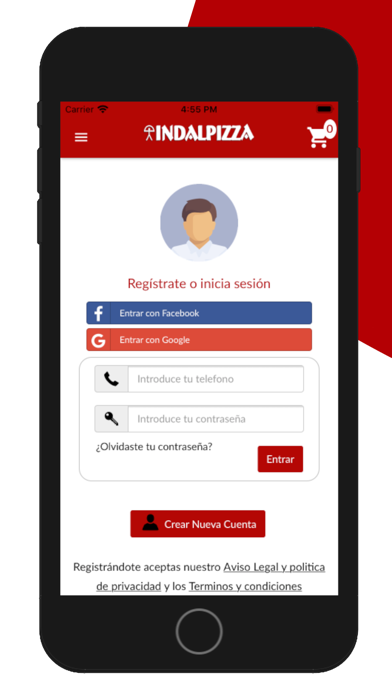 IndalPizza screenshot