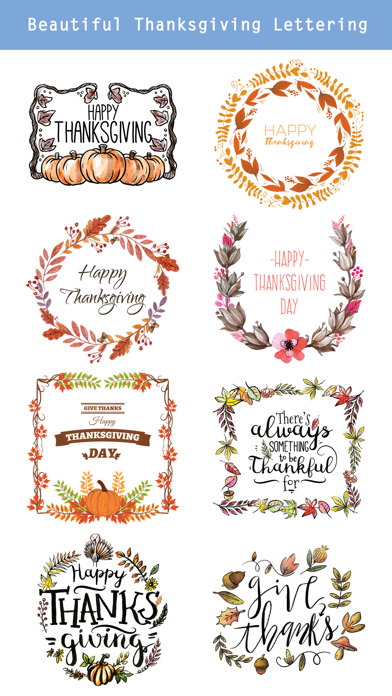 Screenshot #3 pour Thanksgiving Watercolor Set