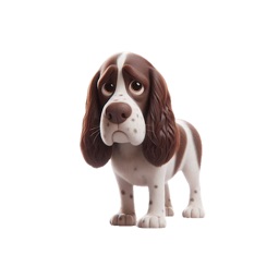 Sad Springer Spaniel Stickers