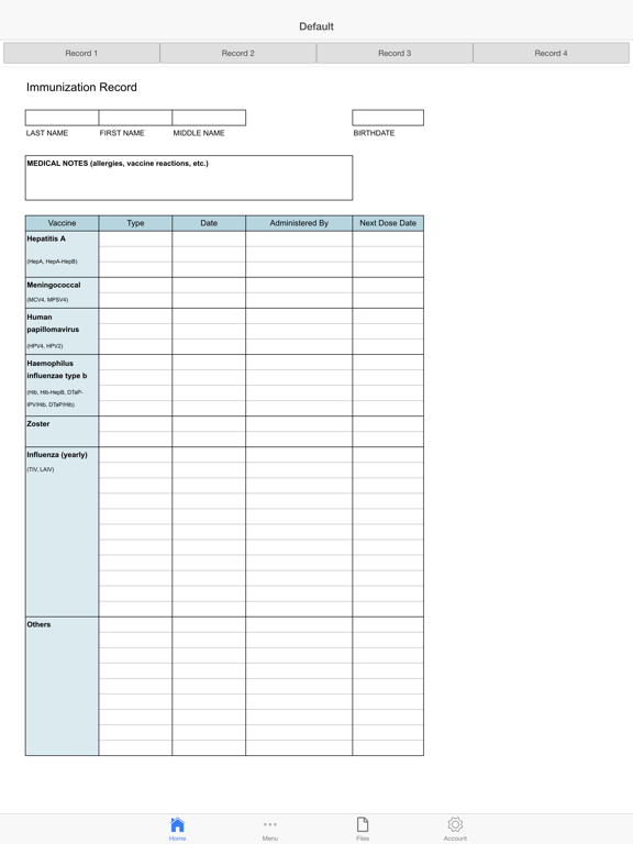 Screenshot #4 pour Immunization Log