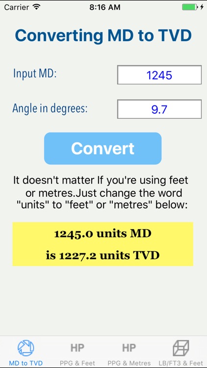 OilField Hydrostatic Pressure.