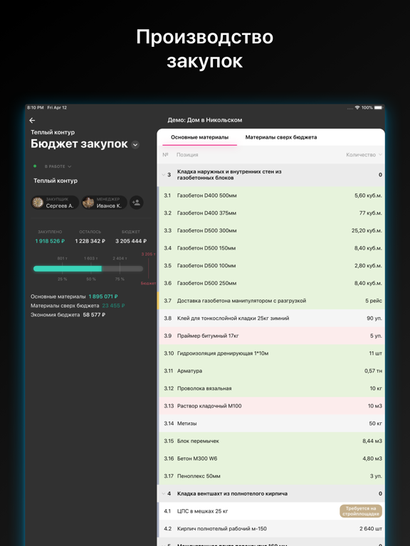 Сметтер iPad screenshot 3 - Business app