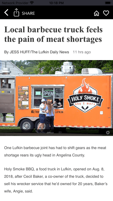 The Lufkin Daily News iPhone screenshot 2 - News app