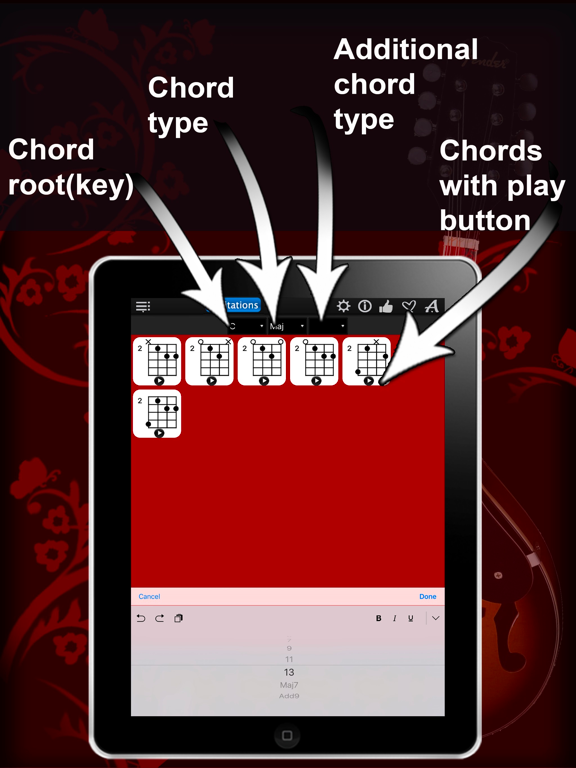 Screenshot #6 pour Mandolin Chords Compass Lite