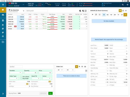 KFH Trader – Bahrain iPad screenshot 4 - Finance app