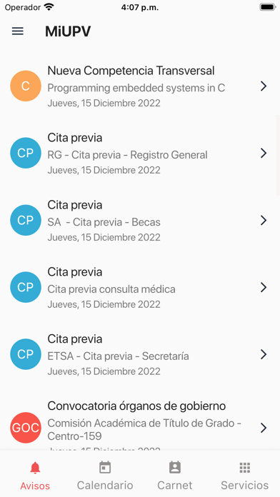 Screenshot #3 pour UPV - miUPV