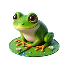 Lily Pad Frog Stickers