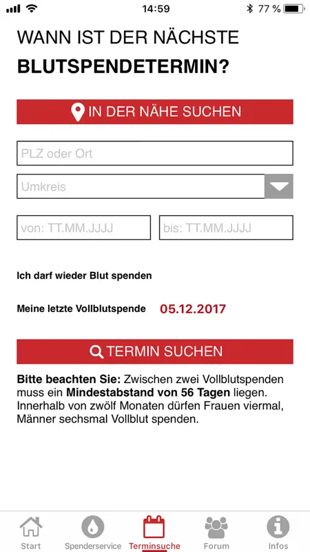 Blutspende screenshot 5 of 10