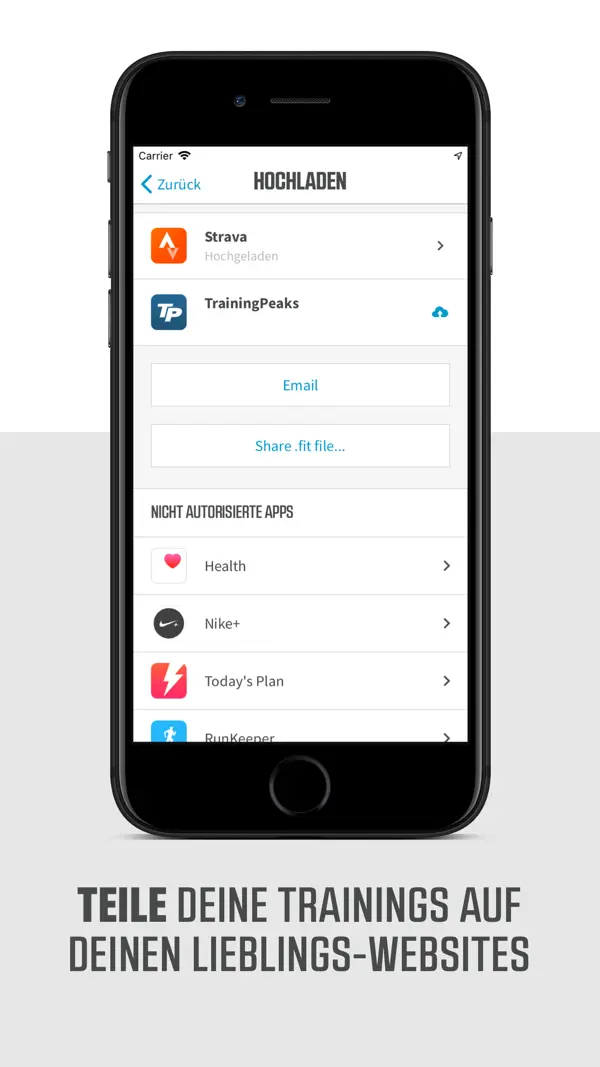 Wahoo iPhone App Screenshot 5 – Gesundheit & Fitness