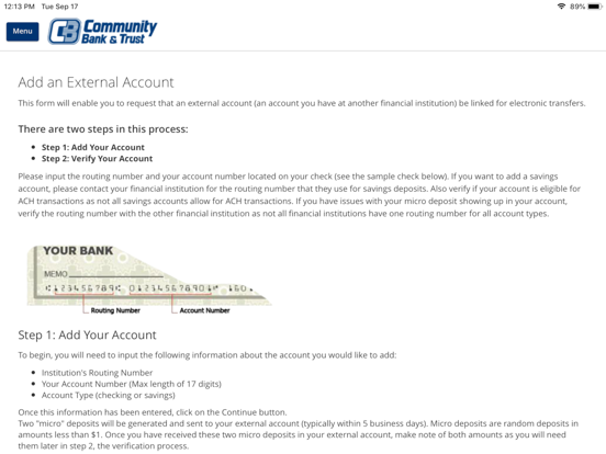 CBTWaco - Mobile Community iPad screenshot 4 - Finance app
