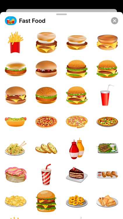 Fast Food Mc Burger Stickers