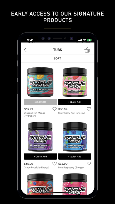 Rogue Energy Shop Screenshot