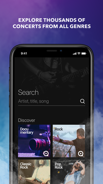 Qello Concerts & Documentaries Screenshot