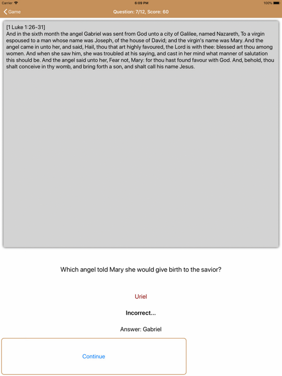 Bible Quiz Images iPad screenshot 2 - Games app