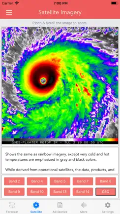 National Hurricane Center Data iPhone image 1