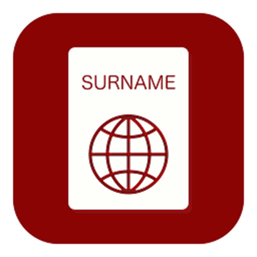 A list of surnames icon