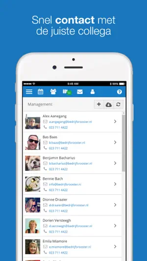 Bedrijfsrooster screenshot 2