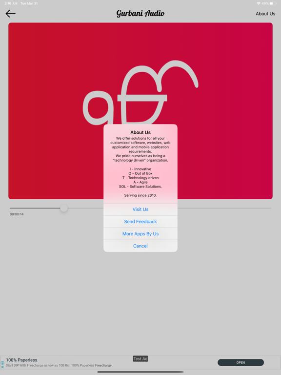 Gurbani Audio iPad screenshot