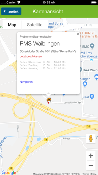 AWRM Abfall-App Screenshot