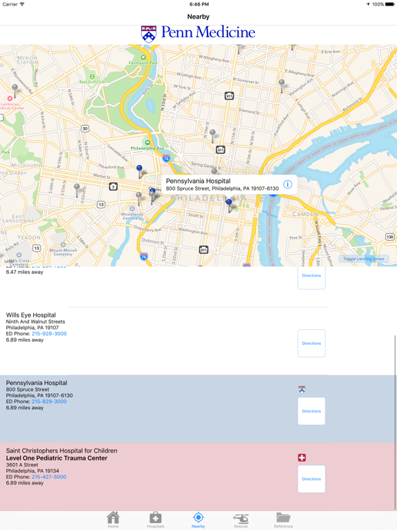 Penn Rescue iPad screenshot 2 - Medical app